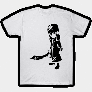 Pirate Captain minimal silhouette white T-Shirt